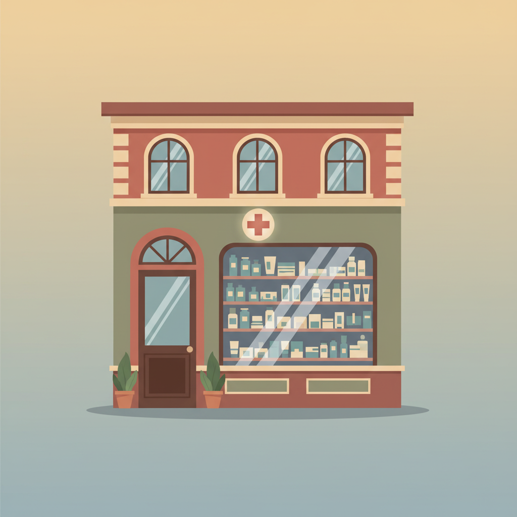 Wortschatzillustration zu Farmacia