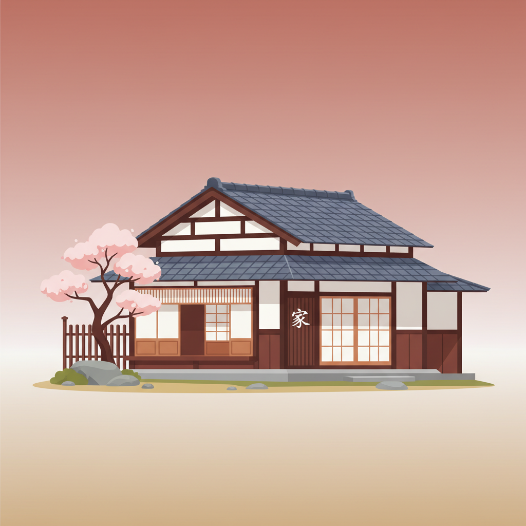 Wortschatzillustration zu 家