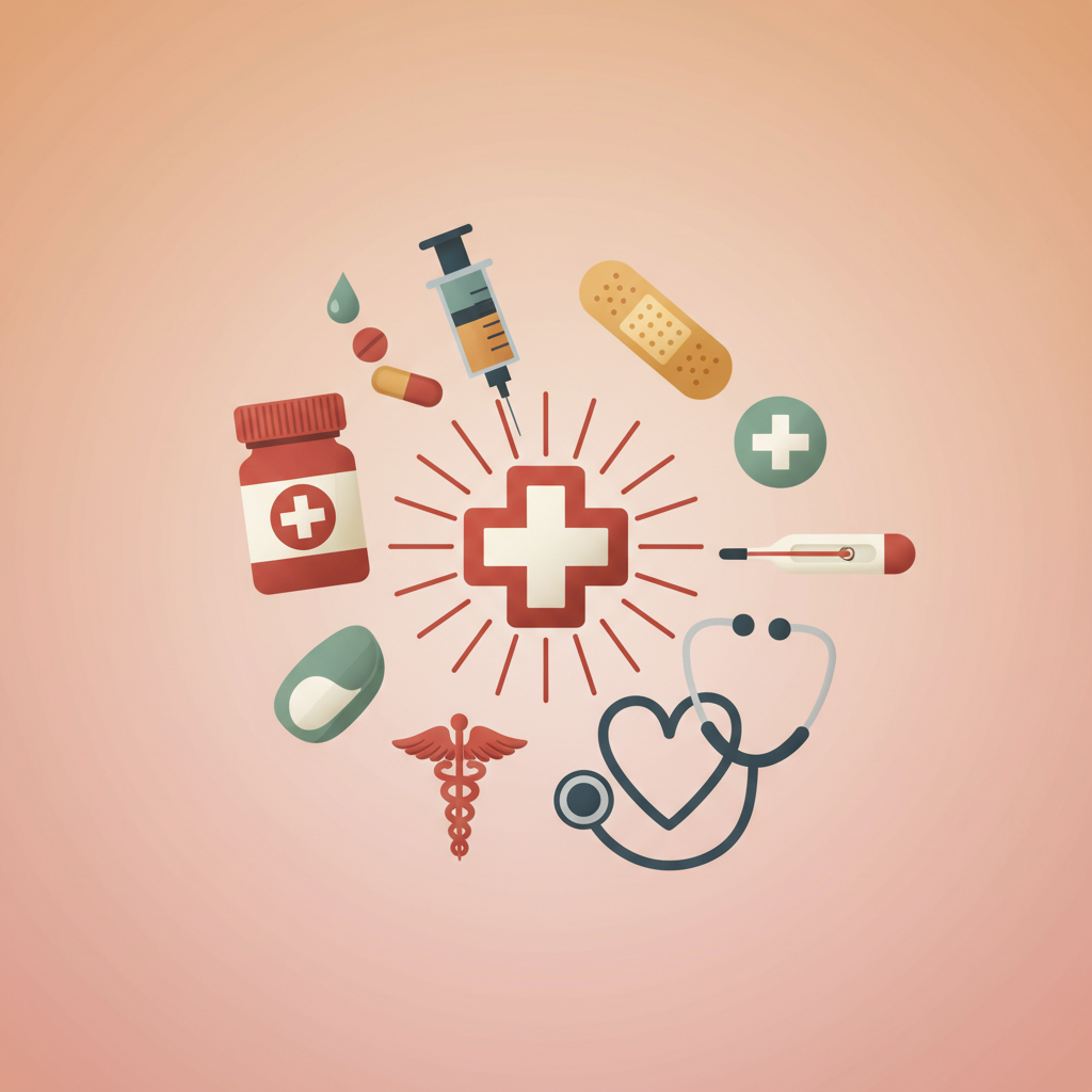 Wortschatzillustration zu Medicina