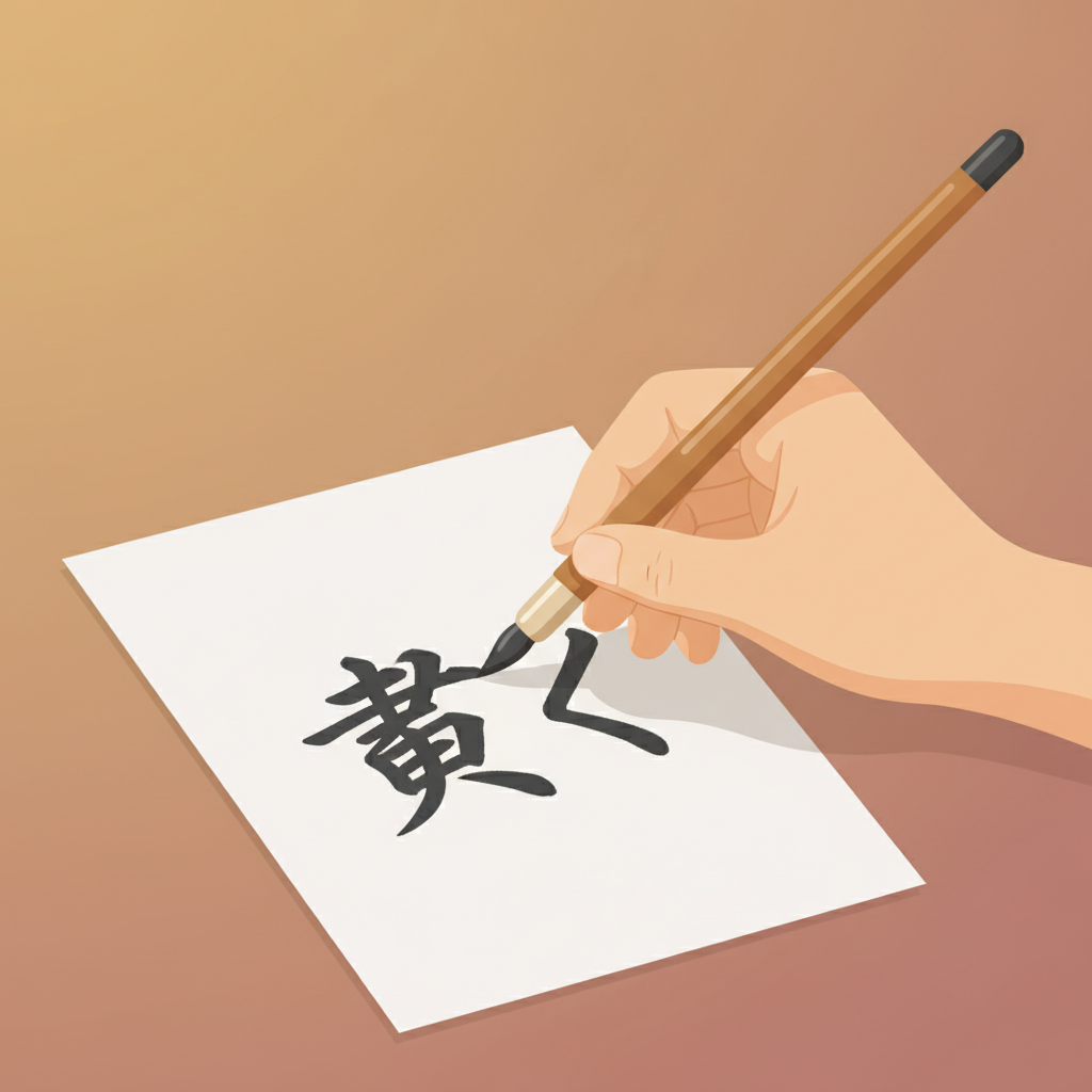 Wortschatzillustration zu 書く