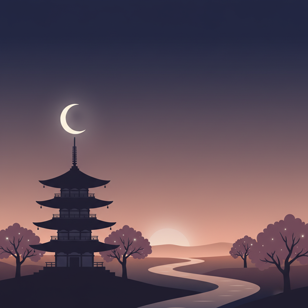 Wortschatzillustration zu 夜