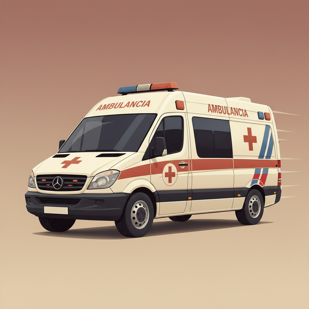 Wortschatzillustration zu Ambulancia