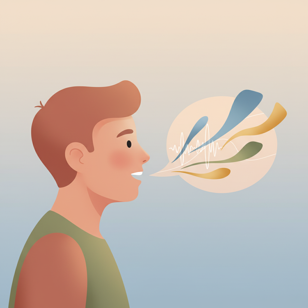 Wortschatzillustration zu 話す