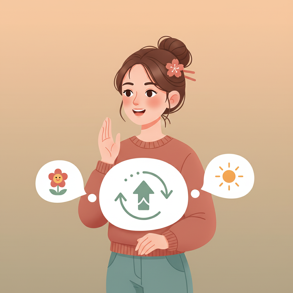 Wortschatzillustration zu はい