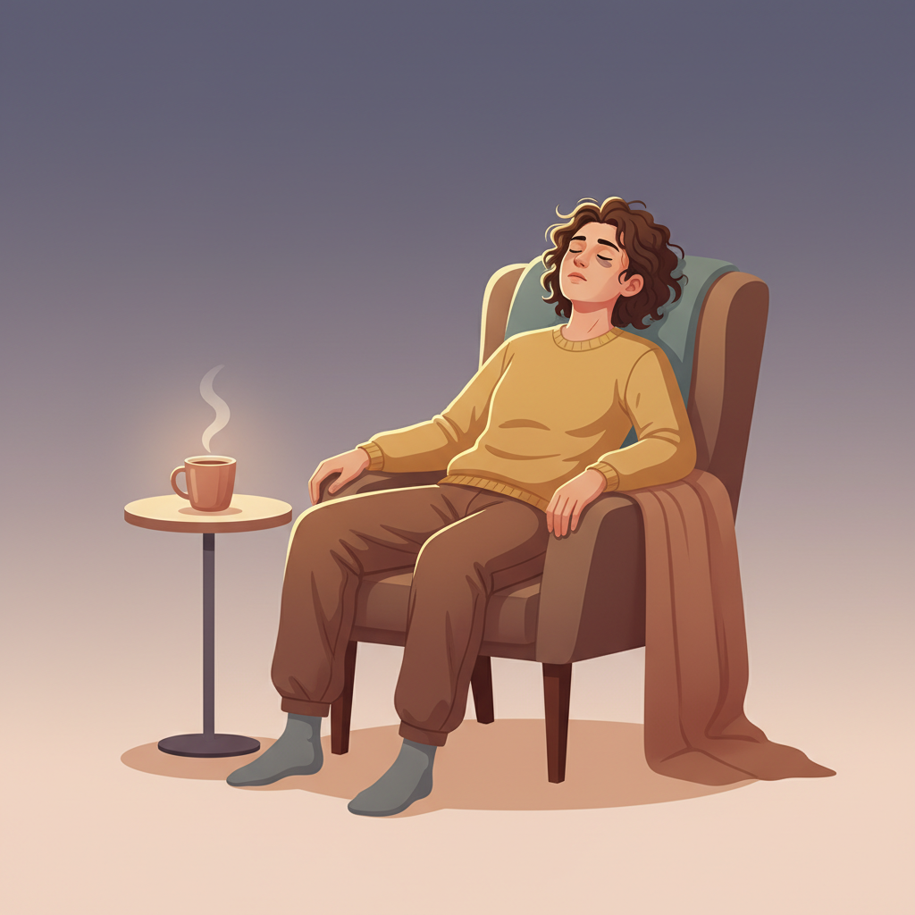 Wortschatzillustration zu Cansado