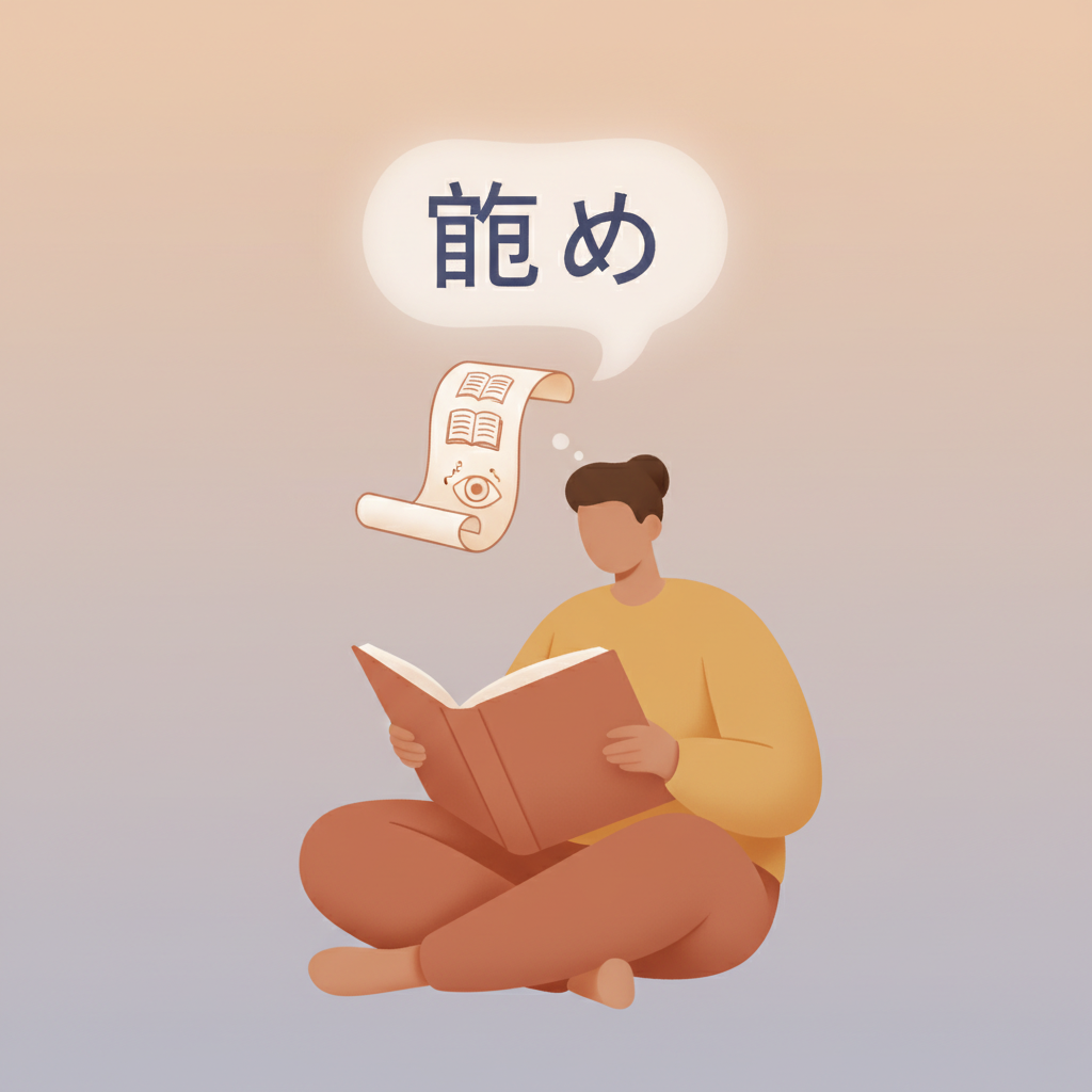 Wortschatzillustration zu 読む